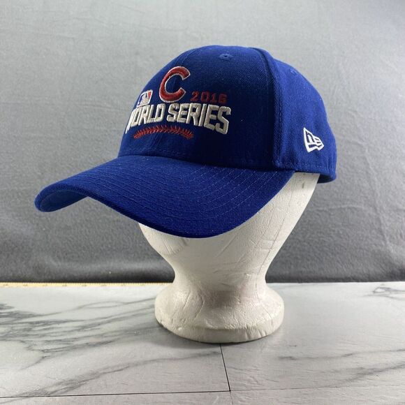 New Era Hat Mens Blue Strapback Chicago Cubs MLB Baseball World Series 2016‎ - Picture 1 of 9